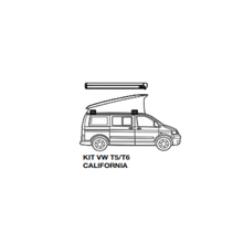 Carica l'immagine nel visualizzatore di Gallery, Tendalino a parete Fiamma F45s per VW T5/T6 California
