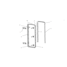 Carica l'immagine nel visualizzatore di Gallery, Scheda tecnica Ricambi Porta Dometic Cara D-RF - Cornice esterna