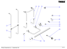 Carica l'immagine nel visualizzatore di Gallery, Scheda tecnica Ricambi portabici a parete Thule Essential