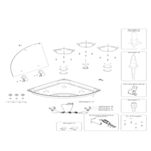 Carica l'immagine nel visualizzatore di Gallery, Ricambi piano cottura Can mod. FC 1344