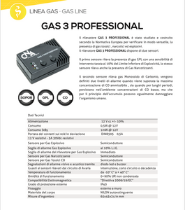 Rilevatore fughe di gas 3 professional - gas detector