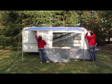 Carica e avvia il video nel visualizzatore di galleria, Parete frontale Blocker Pro per tendalini Fiamma Caravanstore