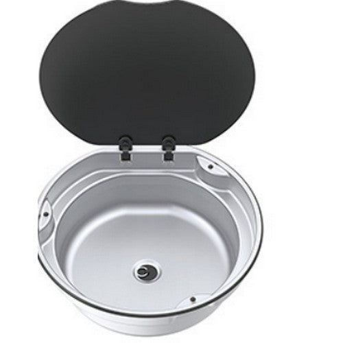 Novaservis Lavelli - Lavello Circolare, Diametro 43 Cm, Con Troppopieno