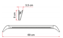 Carica l'immagine nel visualizzatore di Gallery, Led Awning Ligh Gutter Fiamma - Luce esterna camper