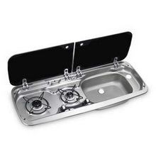 Carica l'immagine nel visualizzatore di Gallery, Piano cottura + lavello combinato Dometic MO9222