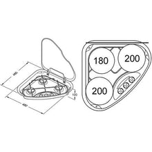 Carica l'immagine nel visualizzatore di Gallery, Piano cottura triangolare serie 330