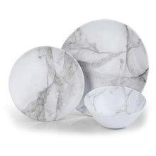 Carica l'immagine nel visualizzatore di Gallery, Set piatti melamina marmor per 2 persone