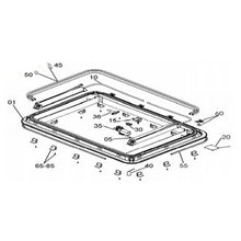 Carica l'immagine nel visualizzatore di Gallery, Ricambi cornice esterna oblò Dometic Heki 4 - Heki 4 Plus
