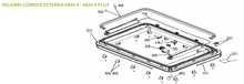 Carica l'immagine nel visualizzatore di Gallery, Ricambi cornice esterna oblò Dometic Heki 4 - Heki 4 Plus