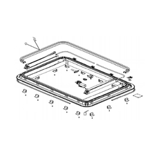 Carica l'immagine nel visualizzatore di Gallery, Ricambi cornice esterna oblò Dometic Heki 4 - Heki 4 Plus
