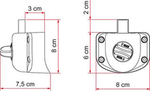 Carica l'immagine nel visualizzatore di Gallery, Safe Door Guardian serratura Fiamma