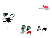 Carica l'immagine nel visualizzatore di Gallery, Ricambi Security s - 31- 46 - 46 pro - safe door Fiamma