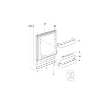 Carica l'immagine nel visualizzatore di Gallery, Scheda tecnica Ricambi frigorifero Dometic serie 5 mod. RM 5310 - Sportello