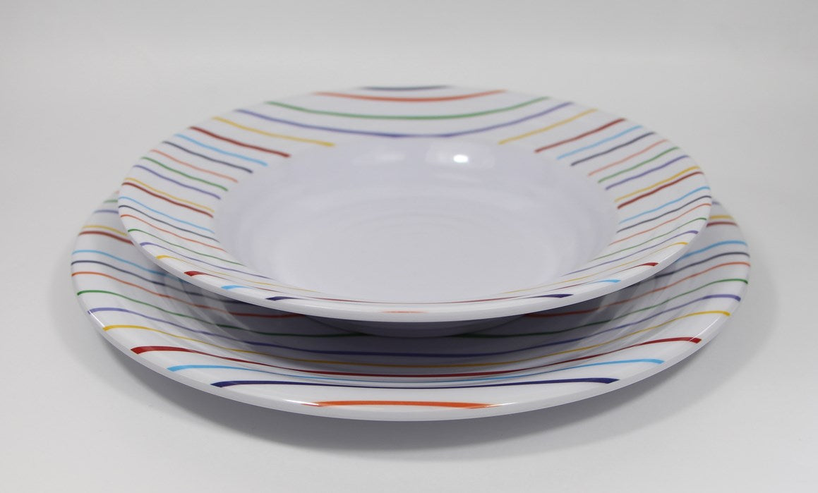 6 Piatti Piatti In Melamina Italiana - Resistenti Per Catering E Campeggio - Foto 5