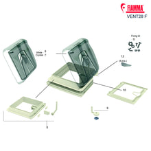 Carica l'immagine nel visualizzatore di Gallery, Ricambi oblò Fiamma Vent 28F