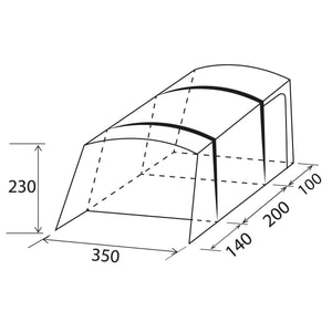 Tenda laterale per van Advantourer A.I.R. TECH Brunner