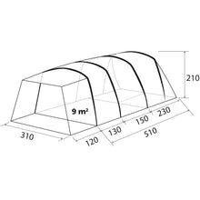 Carica l&#39;immagine nel visualizzatore di Gallery, Tenda da campeggio 4 posti modello Pure 4 mod. A.I.R. TECH Brunner
