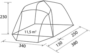 Tenda pneumatica per minibus Trouper XL A.I.R. TECH  Brunner