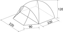 Carica l&#39;immagine nel visualizzatore di Gallery, Misure tenda Brunner Blitz 3 Automatic
