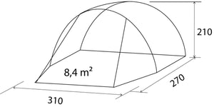 Misure Tenda laterale per van Brunner Entrada
