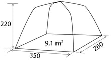 Carica l&#39;immagine nel visualizzatore di Gallery, Misure Tenda laterale per van e minibus Brunner Rambler
