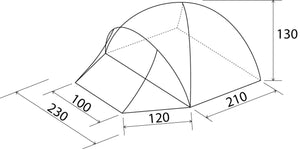 Misure Tenda da campeggio Brunner Globo 3
