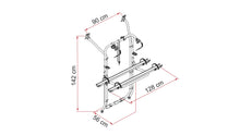 Carica l&#39;immagine nel visualizzatore di Gallery, Portabici Fiamma VW T5/T6 con portellone unico
