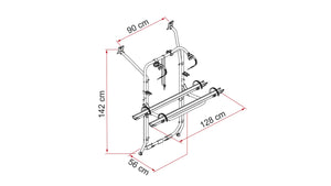 Portabici Fiamma VW T5/T6 con portellone unico