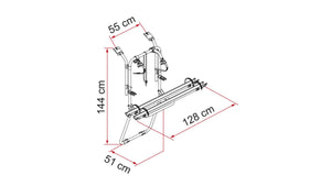 Portabici per Minivan Carry-Bike Vivaro/Trafic/Talento D