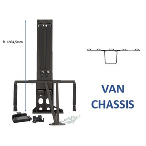 Kit fissaggio cinture Fiat Ducato Van Puntone Decentrato per seggiolini camper misure