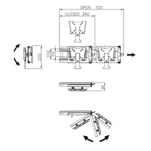 Carica l'immagine nel visualizzatore di Gallery, Supporto TV a Estrazione Laterale Nero per Camper
