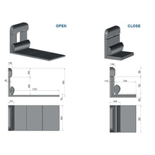 Carica l&#39;immagine nel visualizzatore di Gallery, Kit cuscineria dinette convertible nero/melange per Fiat Ducato

