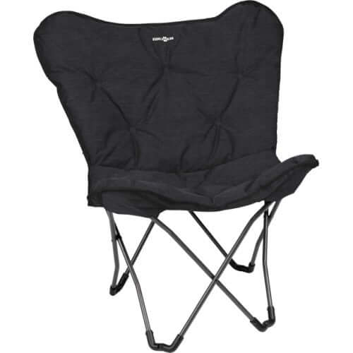 Sedia pieghevole da campeggio Brunner Action Vivavita Lounger nero