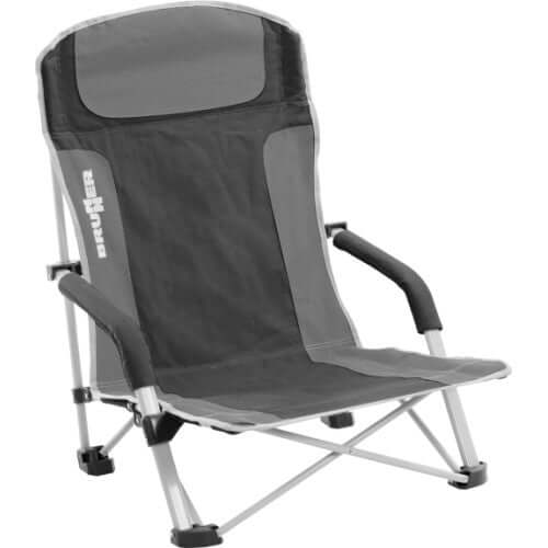 Sedia da spiaggia Brunner Bula nero/grigio