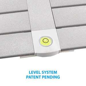Livella a bolla Tavolo arrotolabile da campeggio Brunner Silver Gapless Level