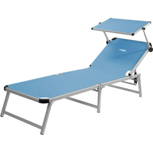 Lettino da sole da campeggio Brunner Marbella azzurro