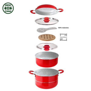 Set pentole da campeggio Brunner Cosmic 8+2 Ø22