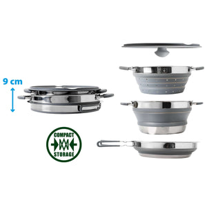 Pentole ripiegate Set pentole da campeggio Brunner Volcano Pasta al volo