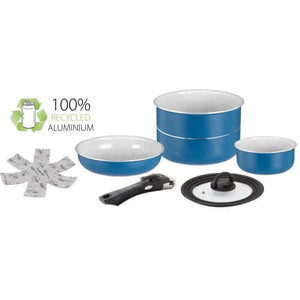 Set di pentole da campeggio Brunner Carezza Spacemaster 7+1 Ø20 Vacublock