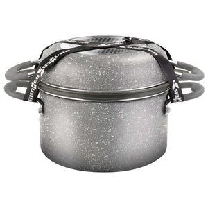Set pentole da campeggio Brunner Gourmet Rock NG 9+1 Ø22