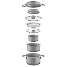 Carica l&#39;immagine nel visualizzatore di Gallery, Set pentole Brunner Gourmet Rock NG 9+1 Ø24
