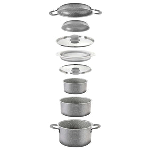 Set pentole Brunner Gourmet Rock NG 9+1 Ø24
