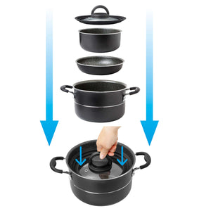 Set pentole da campeggio Brunner Pirate NG 7+1 Ø22