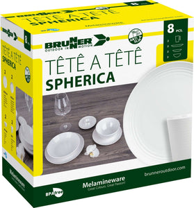 Scatolo Set piatti da campeggio Brunner TÊTE-Â-TÊTE Spherica