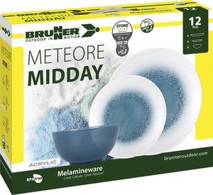 Scatolo Set piatti da campeggio Brunner Midday Meteore