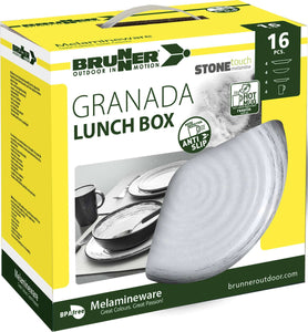 Scatolo Set stoviglie da campeggio Brunner Lunch Box Granada