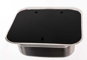 Lavello in acciaio con coperchio Carbest chiuso