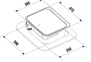 Lavello in acciaio con coperchio Carbest misure