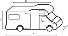 Carica l&#39;immagine nel visualizzatore di Gallery, Schema misure Copertura per camper Brunner Camper Cover 6M
