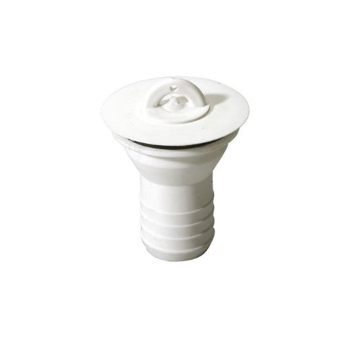Piletta dritta con tappo senza catenella filettatura 31mm